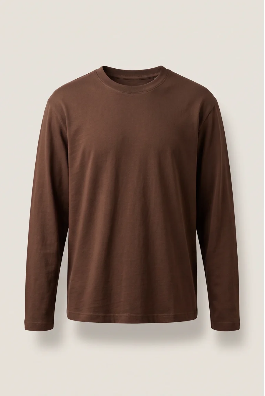 The City Long Sleeve in Chocolate, front view